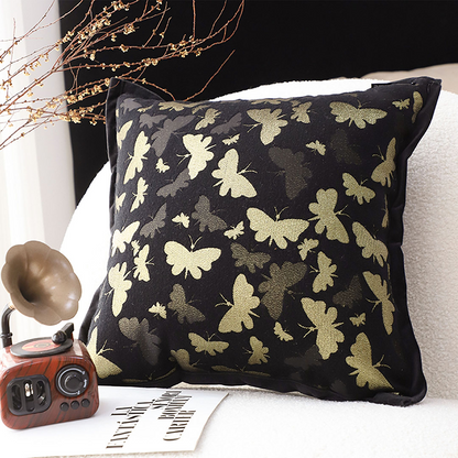 Start2Finish SOGA vintage butterfly throw pillow with covers, 17.7 inches, decorative home accent with colorful butterfly design.