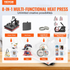 Start2Finish VEVOR 8-in-1 15x15 inch heat press machine with swing away design for sublimation, vinyl, and heat transfer projects.