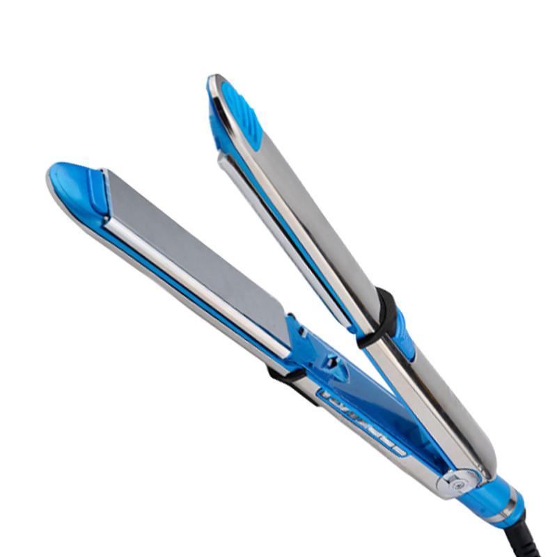 Maroon Asteria mini hair straightener for ladies, compact haircare tool with ceramic plates for smooth styling.