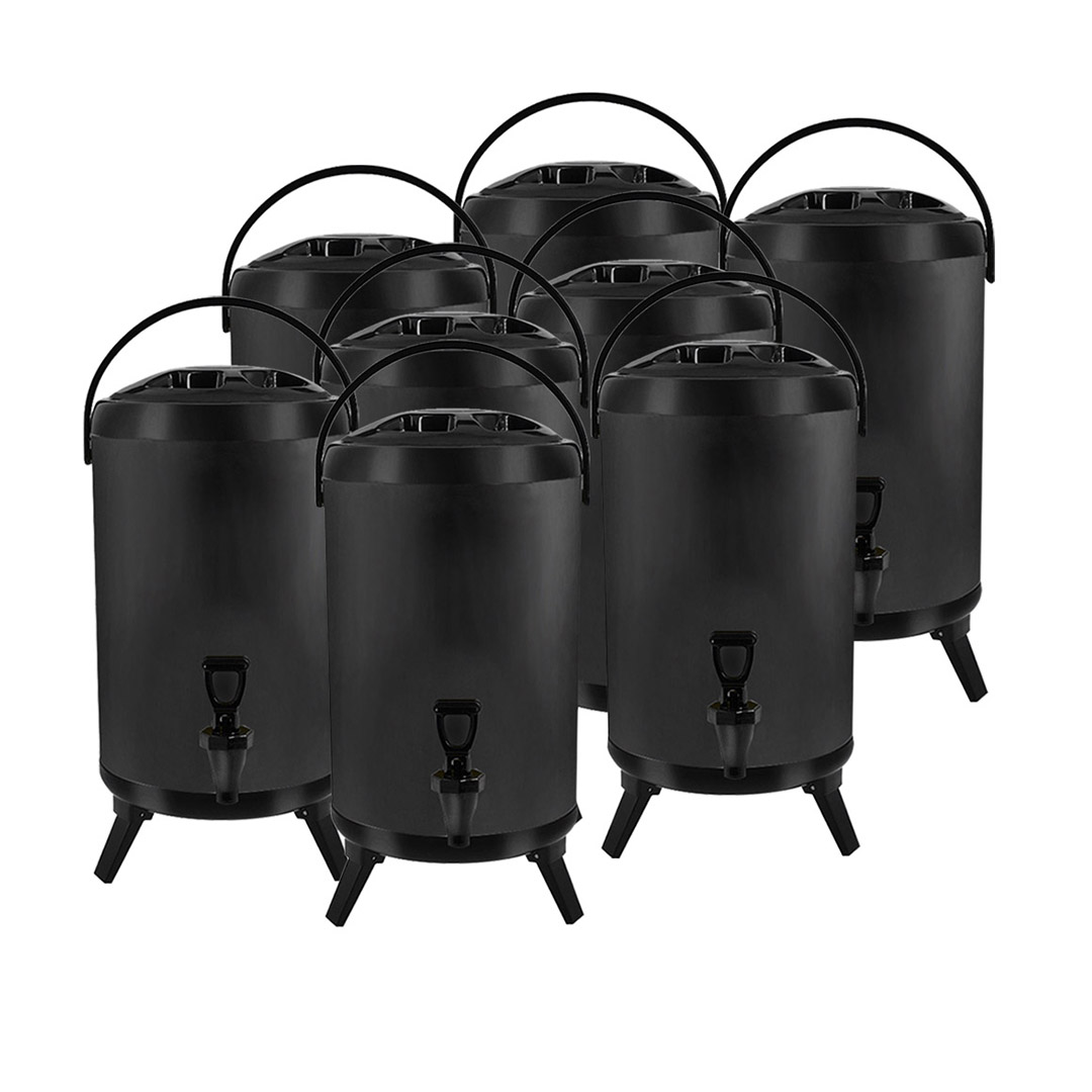 Start2Finish SOGA 8X stainless steel milk tea barrel with 2.64-gallon capacity for home use, featuring a sleek, durable design.
