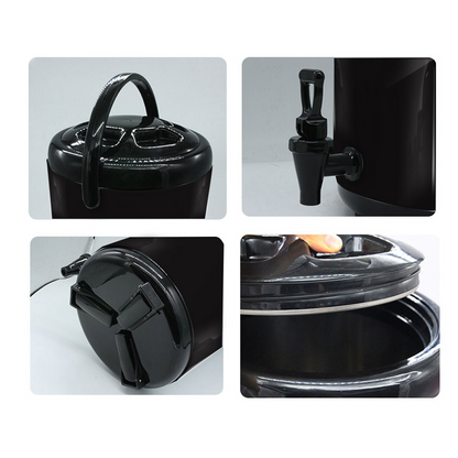 Start2Finish SOGA stainless steel milk tea barrel, 8x 2.64-gallon capacity, ideal for home beverage storage.