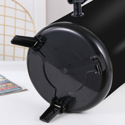 Stainless steel milk tea barrel by Start2Finish, 2.64 gallons capacity, for home use, with a sleek, polished finish.