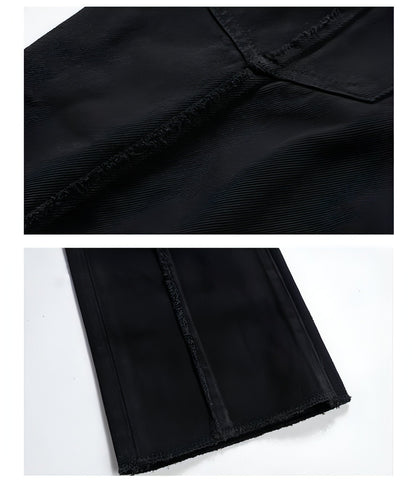 Carmine Juneberry UrbanEase™ High Street dark black vintage jeans for men, showing classic straight-leg pants with subtle stitching.