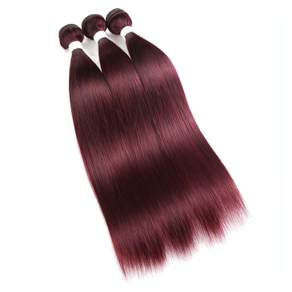 Carmine Juneberry LuxeWave straight wig in finest color, showcasing realistic hair texture and natural shine.