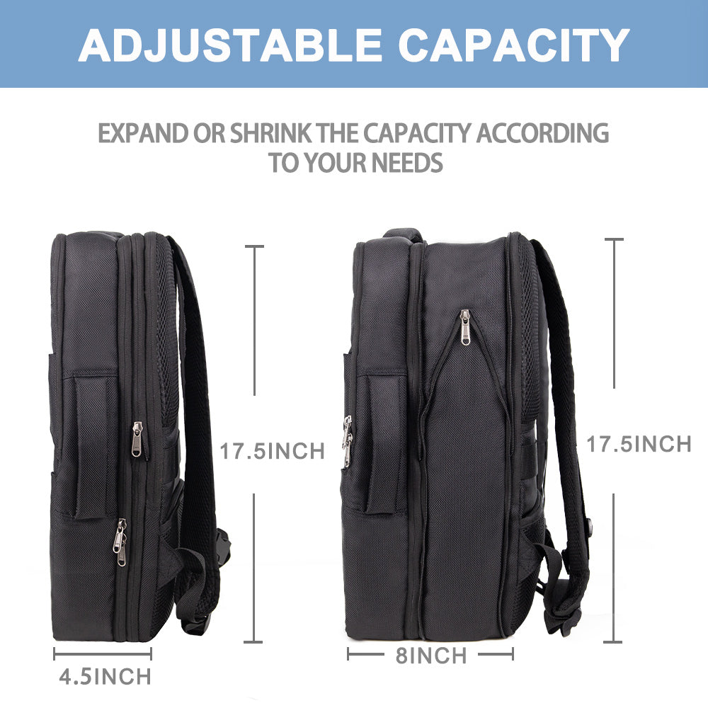 Maroon Asteria portable travel laptop backpack suitcase with multiple compartments and padded straps, designed for easy travel.