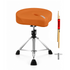 Start2Finish 5 core drum throne with 4.5-inch padded seat and adjustable height, ideal for drummers and musical instrument setups.
