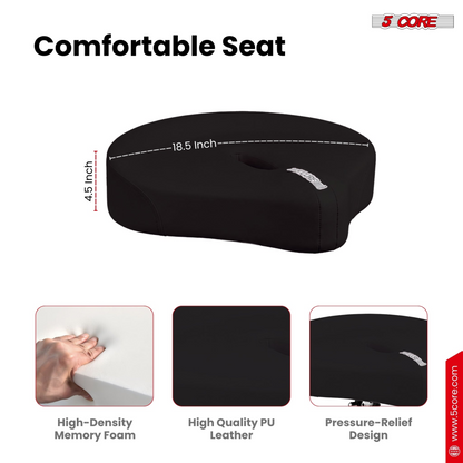 Start2Finish 5 Core Drum Throne with 4.5-inch padded seat and adjustable height, ideal for drummers and musical instruments.