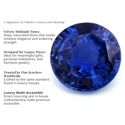 AGI Certified 2.00 CTW Blue Sapphire and Lab Grown Diamond 7-Stone Eternity Ring in 14K Gold over Sterling Silver