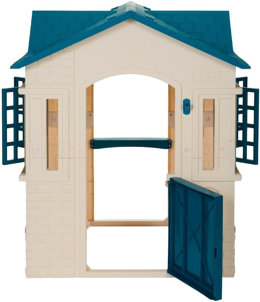 Large Blue Cape Cottage Playhouse by Peach Maple, outdoor kids&
