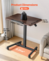 Start2Finish VEVOR standing desk with adjustable height, tilting desktop, small computer workstation on casters, mobile and ergonomic.