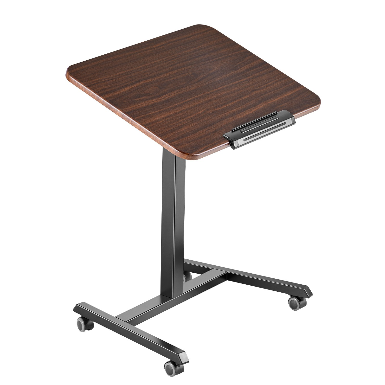 Start2Finish VEVOR standing desk with adjustable height, tilting desktop, small size, rolling workstation, four casters, for home office.