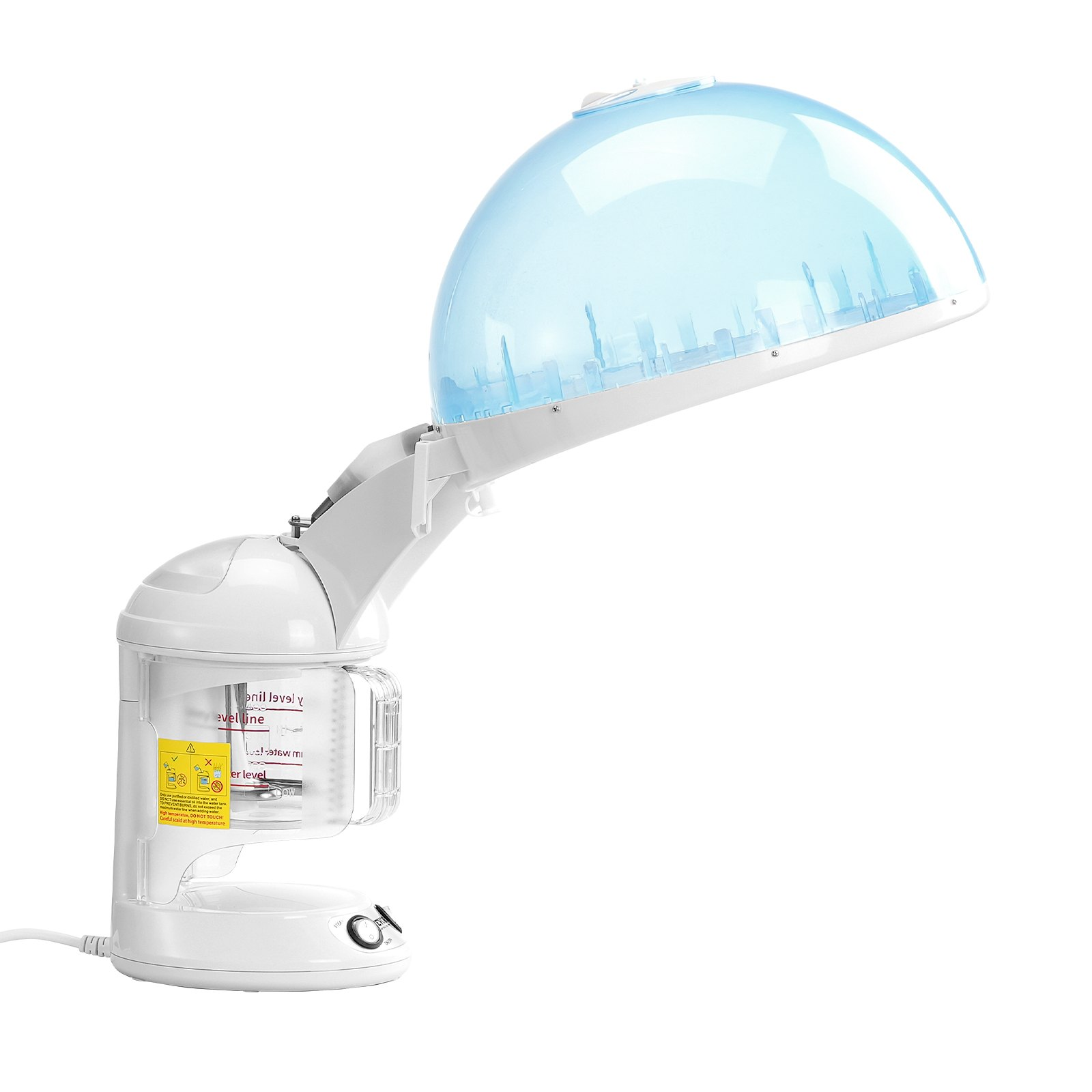Start2Finish VEVOR 2-in-1 Hair and Facial Steamer with detachable bonnet, nano ionic technology, UV ozone, and 360° sprayer.