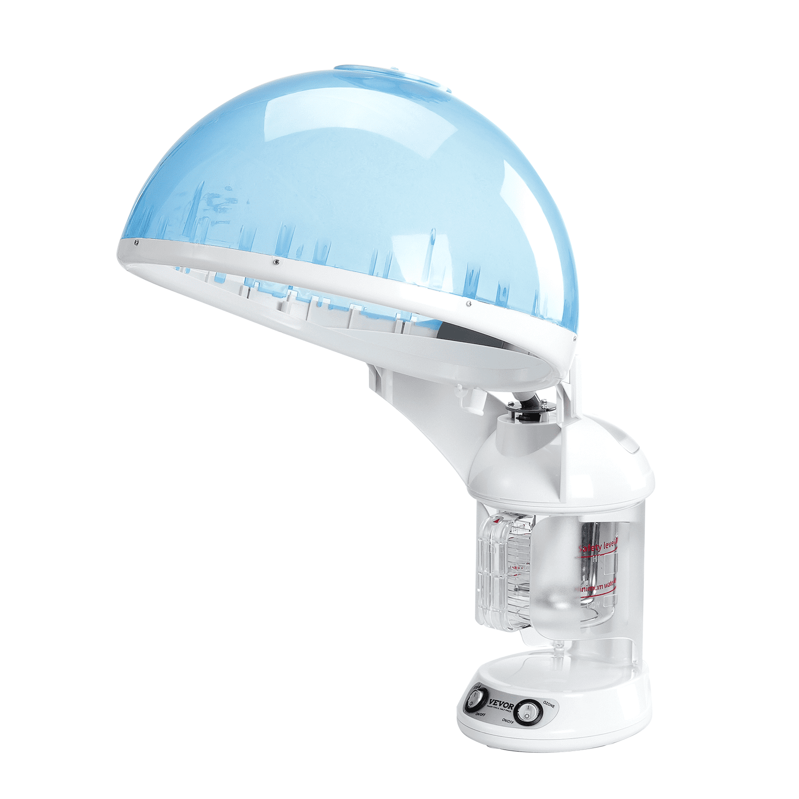 Start2Finish VEVOR 2-in-1 professional hair and facial steamer with detachable hood, nano ionic, UV ozone, and 360° sprayer for beauty.