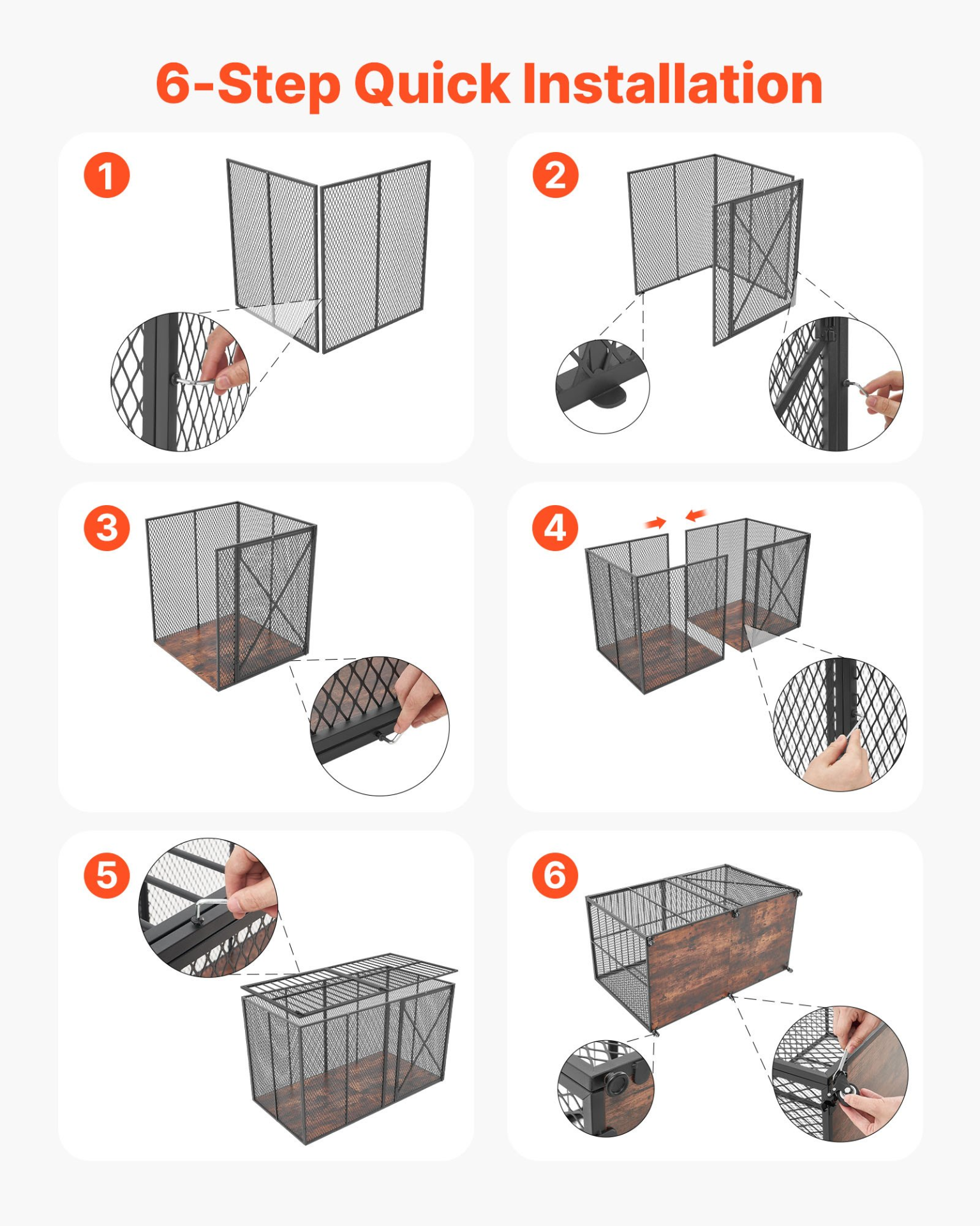 Start2Finish VEVOR 64-inch heavy-duty steel dog crate with double doors, lockable wheels, ideal for large, high-anxiety breeds.