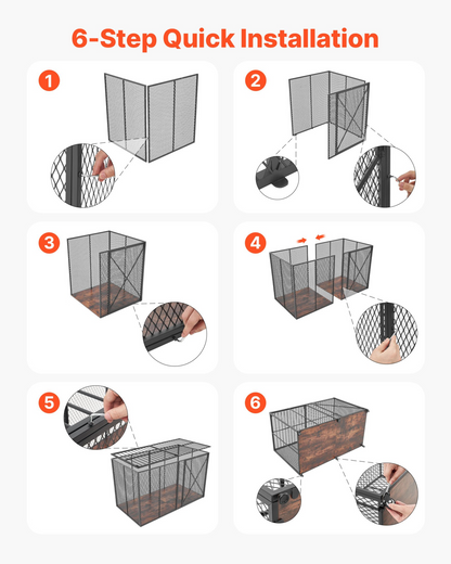 Start2Finish VEVOR 64-inch heavy-duty steel dog crate with double doors, lockable wheels, ideal for large, high-anxiety breeds.