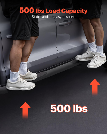 Start2Finish VEVOR black steel running boards for Chevy Colorado and GMC Canyon, 3-inch side steps with non-slip surface