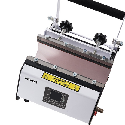 Start2Finish VEVOR Tumbler Heat Press Machine for 30 oz and 40 oz mugs with easy settings, gloves, tape, black and white models