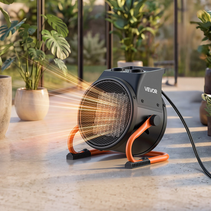 Start2Finish VEVOR 1500W greenhouse heater with thermostat, fan, adjustable angle, overheat protection for grow tents and flower rooms