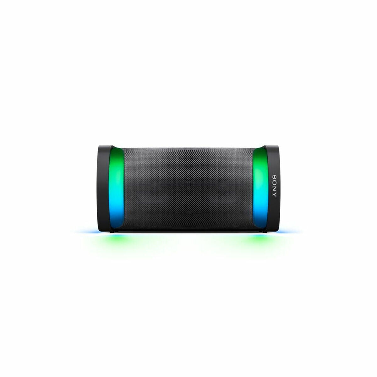 Portable Sony SRS-XP500B.CEL wireless speaker with rugged design and control buttons, ideal for outdoor and indoor audio enjoyment.