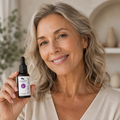 Start2Finish anti-aging 50+ restoration and luminosity system in a sleek beauty product container.