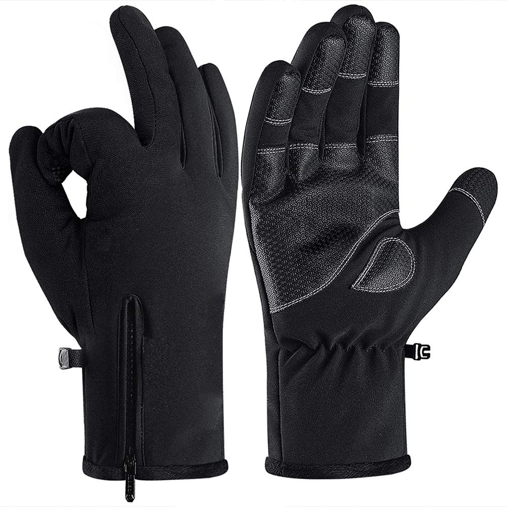 Pink Iolaus winter warm gloves with touchscreen fingertips, waterproof and anti-slip for outdoor sports and cold weather activities.