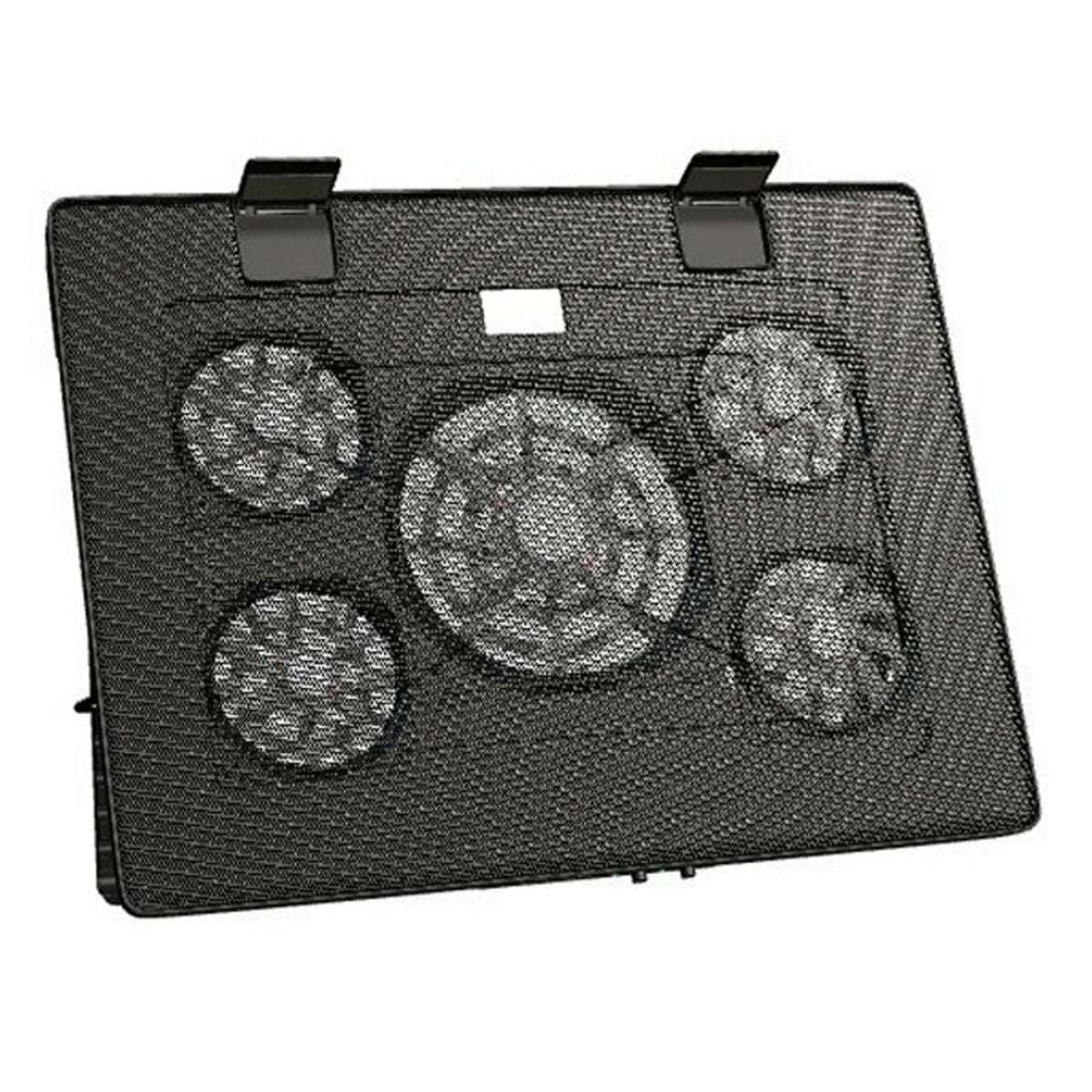Mars Gaming MNBC2 laptop cooling base with dual USB 2.0 ports, quiet operation at 20 dBA, designed for gaming laptops.