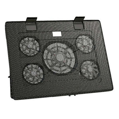 Mars Gaming MNBC2 laptop cooling base with dual USB 2.0 ports, quiet operation at 20 dBA, designed for gaming laptops.