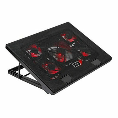 Mars Gaming MNBC2 laptop cooling base with dual USB 2.0 ports, designed for gaming laptops, operating quietly at 20 dBA.