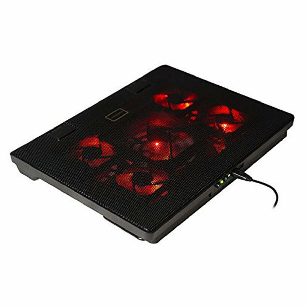 Mars Gaming MNBC2 laptop cooling base with dual USB 2.0 ports, quiet operation, designed for gaming laptops.