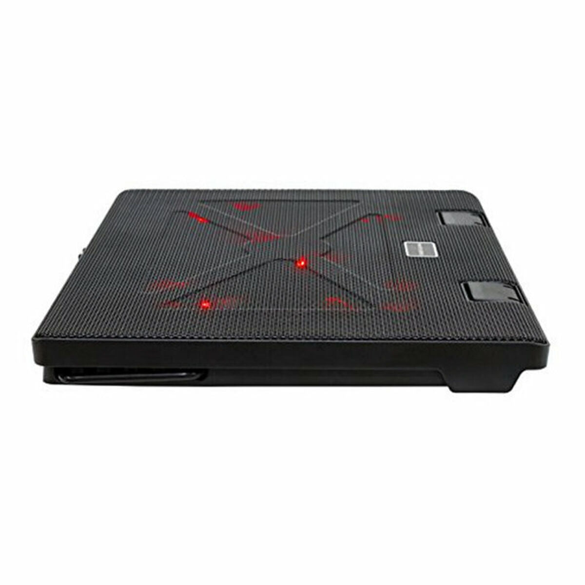 Mars Gaming MNBC2 laptop cooling base with dual USB 2.0 ports, designed for gaming laptops, quiet operation at 20 dBA.
