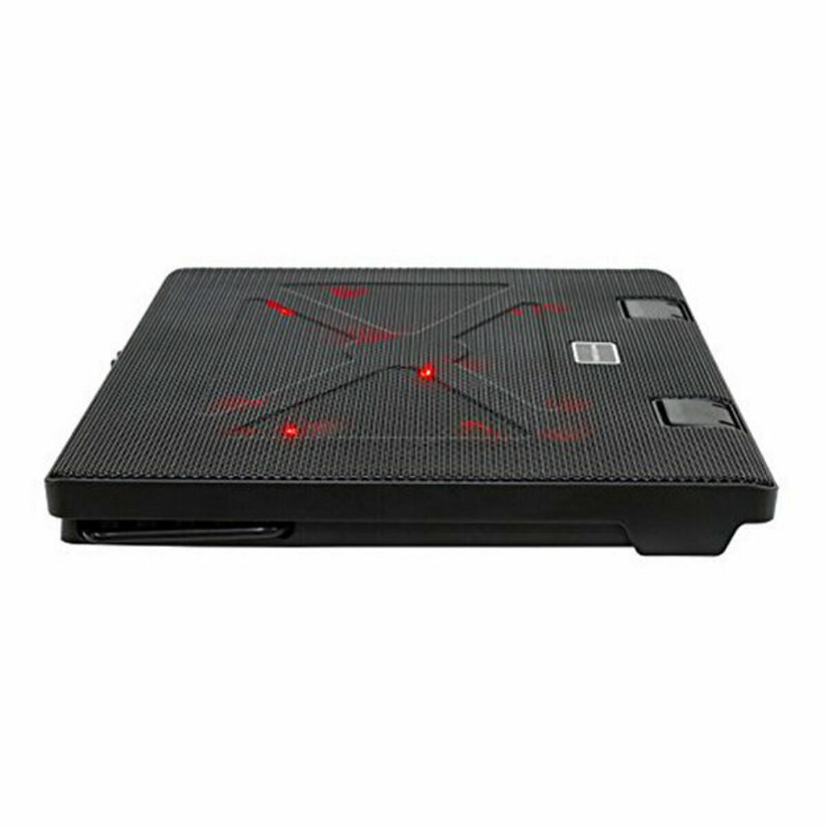 Mars Gaming MNBC2 laptop cooling base with dual USB 2.0 ports, quiet operation, designed for gaming laptops in consumer electronics.