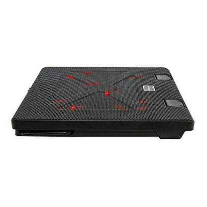Mars Gaming MNBC2 laptop cooling base with dual USB 2.0 ports, quiet operation, designed for gaming laptops in consumer electronics.