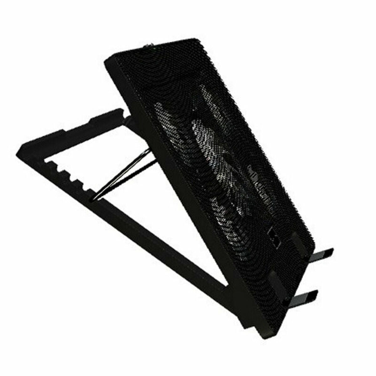 Mars Gaming MNBC2 laptop cooling base with dual USB 2.0 ports, designed to keep gaming laptops cool and quiet at 20 dBA.