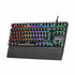Mars Gaming MKXTKLR gaming keyboard with RGB backlit keys and sleek black design, ideal for gaming and computer use.