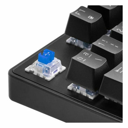 Gaming keyboard Mars Gaming MKXTKLR with RGB backlit keys and mechanical switches, designed for gamers and consumer electronics enthusiasts.