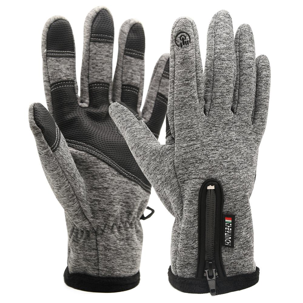 Pink Iolaus winter warm gloves with touchscreen fingertips, waterproof and anti-slip for outdoor sports and cold weather activities.