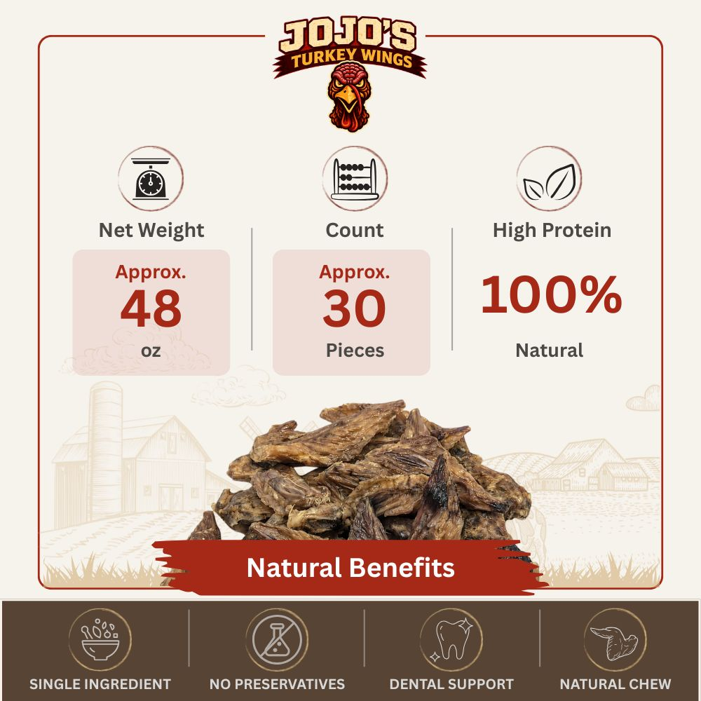 Start2Finish Turkey Wings Dog Treats in a 5-liter bucket, natural single-ingredient high-protein chews for dogs.