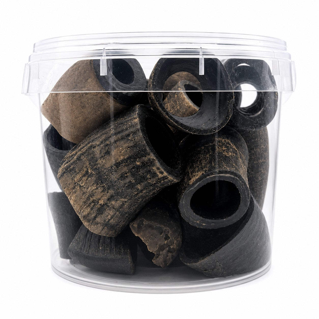 Start2Finish Horns &amp; Hooves Dog Chews in a 20-piece bucket, natural long-lasting pet supplies for dogs.