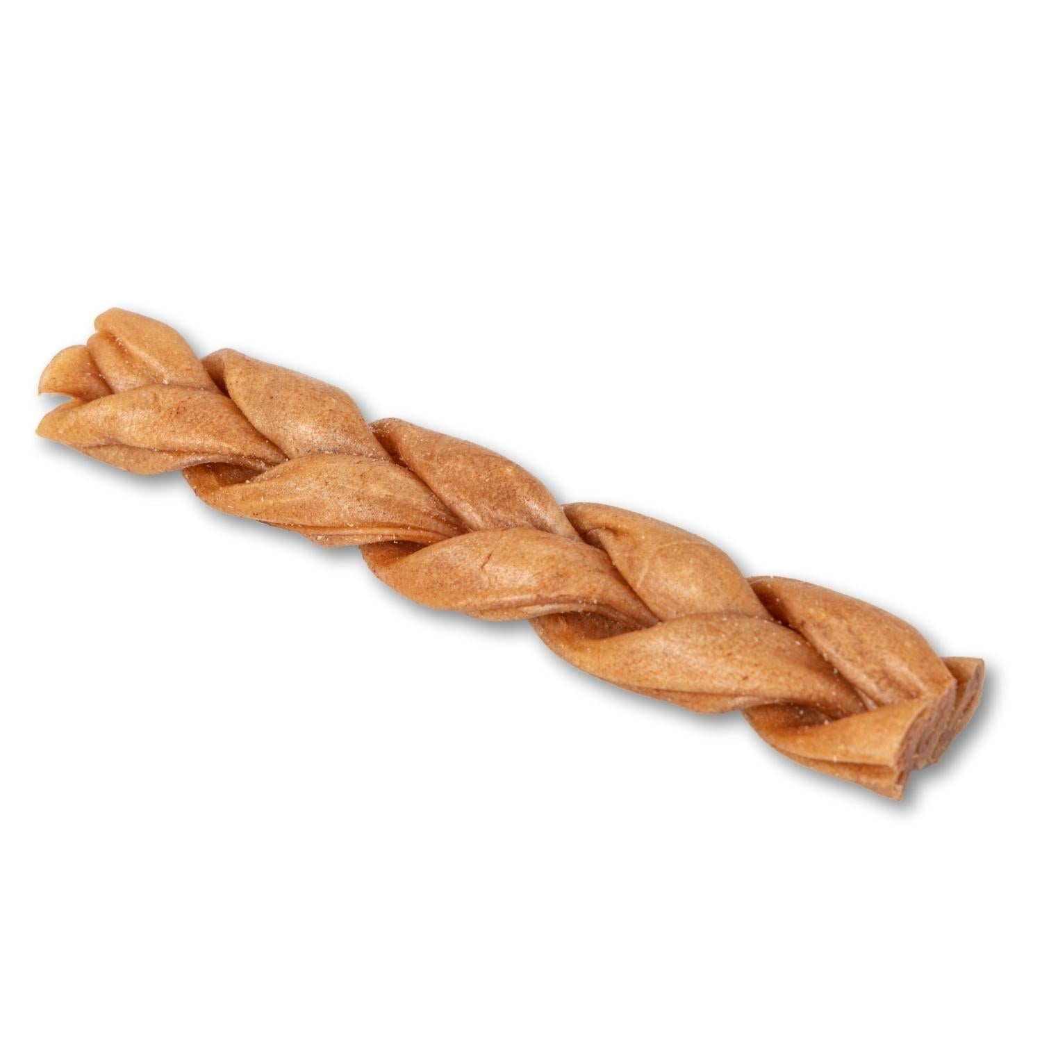 Start2Finish all-natural braided collagen dog treat stick supporting joint, skin, and coat health, 6-inch standard size.