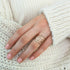 Delicate Tiny Name Ring by Pink Lucky, minimalist jewelry featuring a thin band with a personalized name engraving.