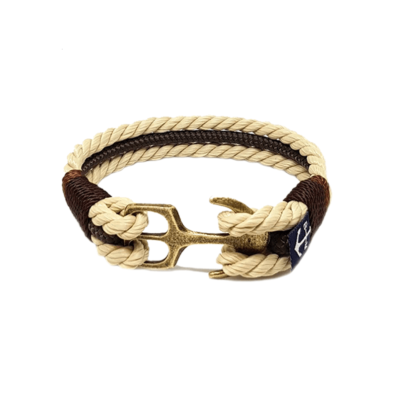 Teal Abderus Aimsir Nautical Bracelet featuring navy blue cord and maritime-themed charms, designed for stylish nautical accessories.