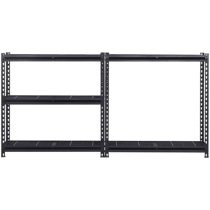 Start2Finish VEVOR 5-tier heavy-duty metal garage shelves, black, 16" D x 36" W x 72" H, adjustable industrial storage unit