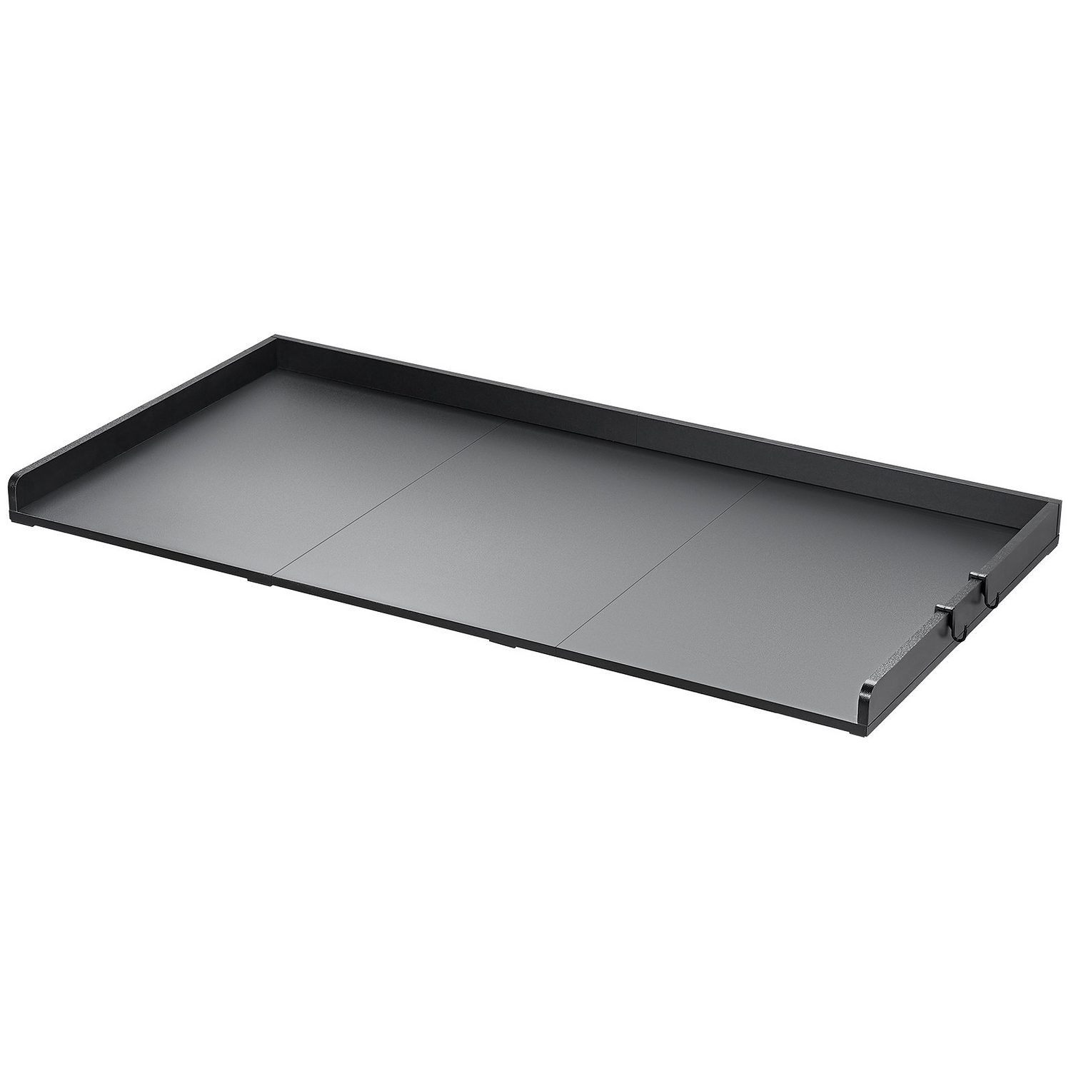Start2Finish VEVOR washer dryer countertop in black with wooden finish, 54” x 27”, includes splicing panels and non-slip pads.