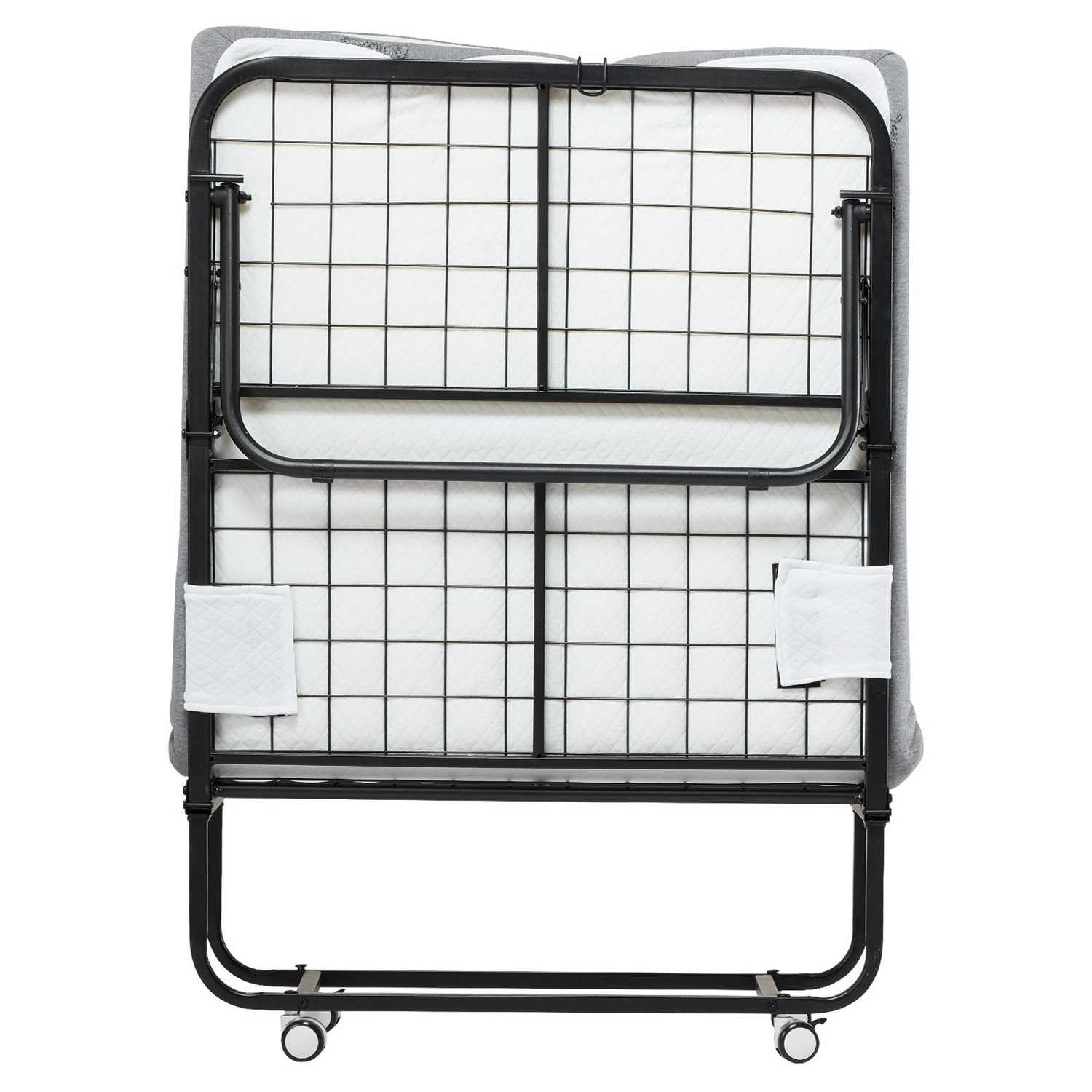 Start2Finish VEVOR twin foldable rollaway bed with metal frame and memory foam mattress, ideal for guests or portable sleeping solutions.