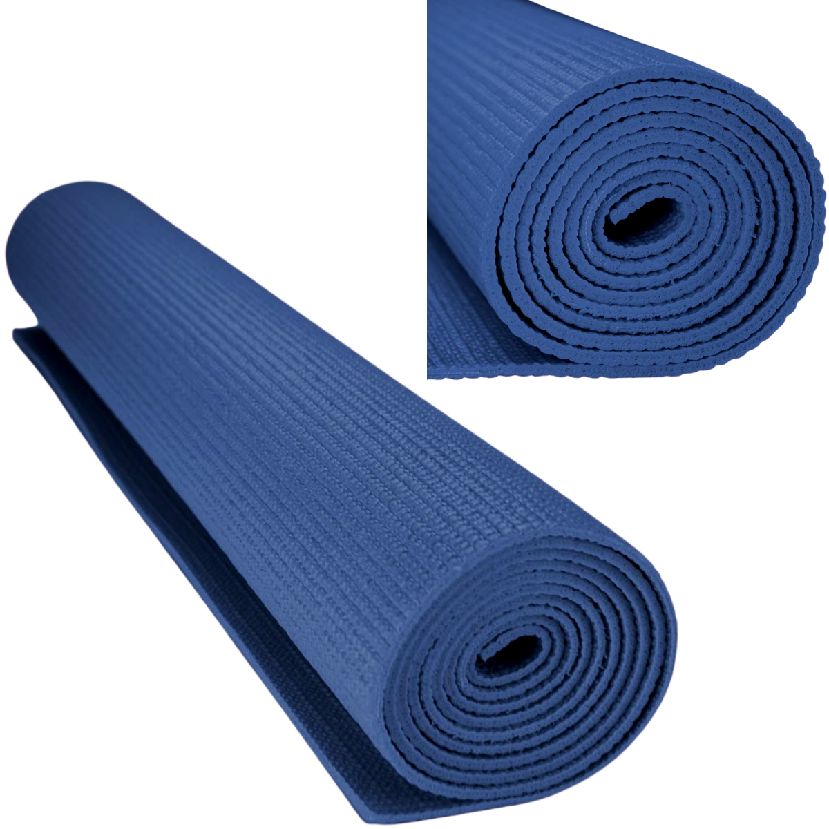Black Lavender JupiterGear performance yoga mat with carrying straps, textured surface for grip and durability.