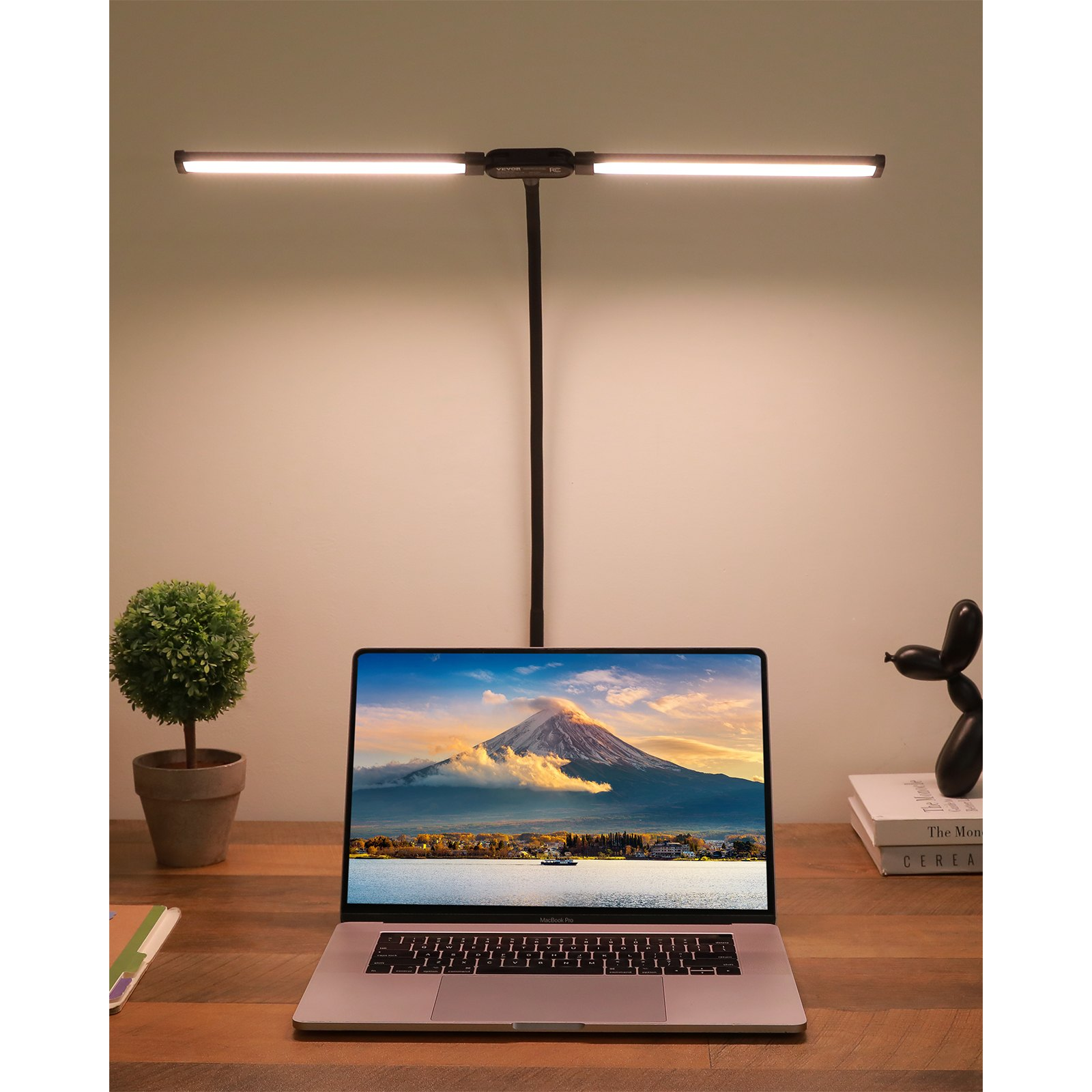 Start2Finish VEVOR LED desk lamp with clamp, double head architect light, adjustable gooseneck, 50 lighting modes, ideal for study and work