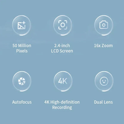 50Mp 4K Digital Camera Hd Selfie Travel Camera