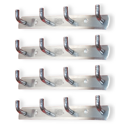 Burgundy Alder steel cloth hanger with 4-point L type design, ideal for home laundry and clothing organization.