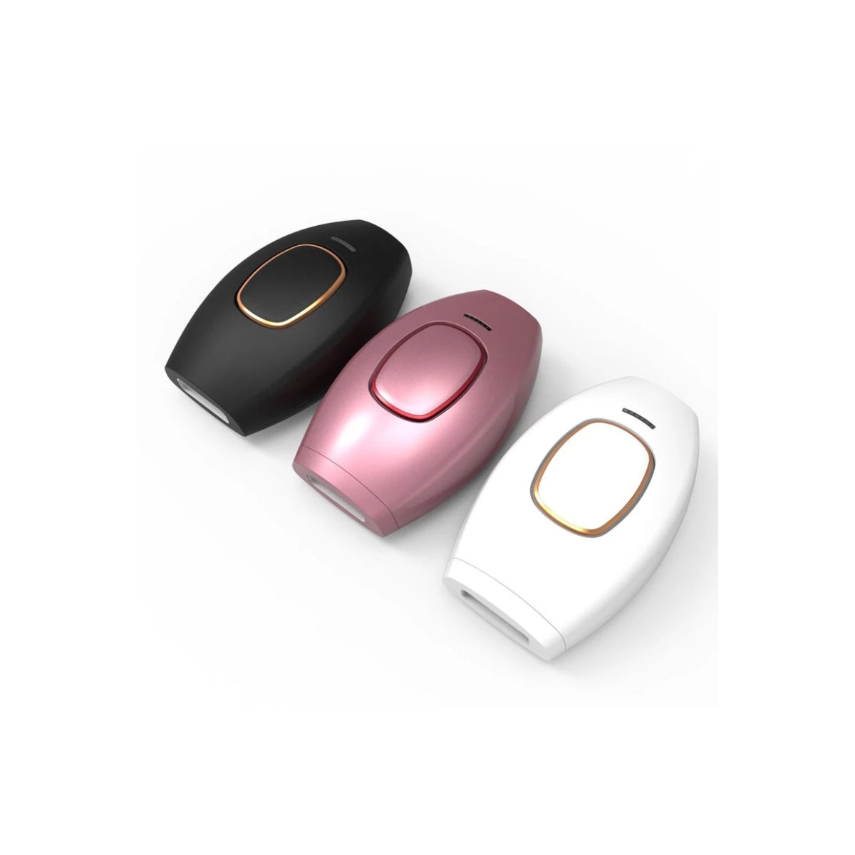 Salmon Lucky Face To Feet Laser Hair Remover device showing sleek design and control panel, for effective hair removal at home.