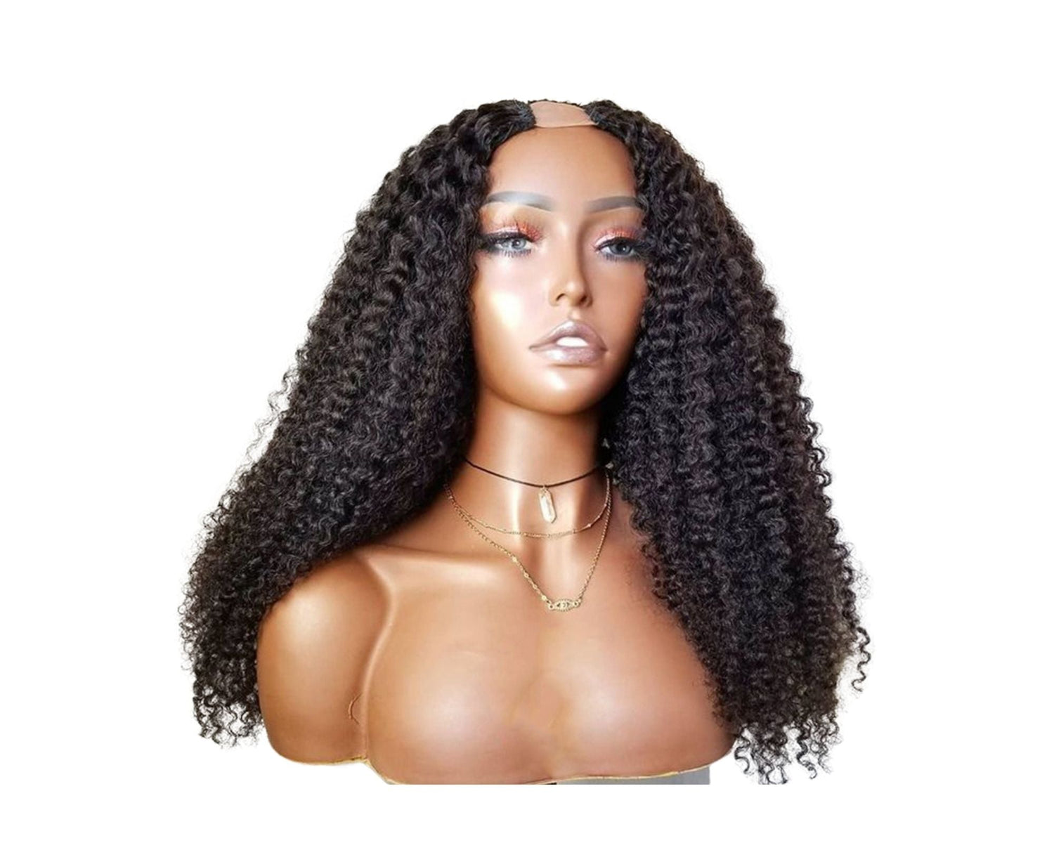 Deep wave Brazilian Remy human hair U Part wig for Black women, styled with natural waves, by Cerise Alfie.
